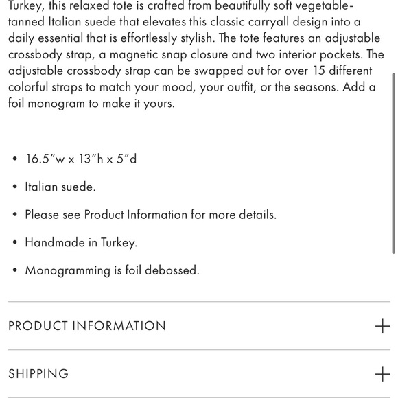 Mark and Graham Italian Suede Handbag - Picture 3 of 7